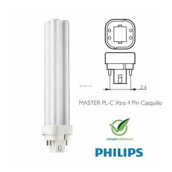 Bombilla De Bajo Consumo Pl-c 4p 10w 840 Philips Master 623300