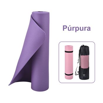 Esterilla Yoga Antideslizante Extra Grosor 8mm-frees Copes- 183*61*0.6cm-morado