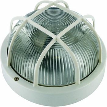 Aplique Iluminacion Exterior Redondo 60w E27 Blanco Smartwares