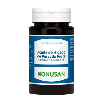 Aceite De Hígado De Pescado Forte Bonusan 120 Cápsulas