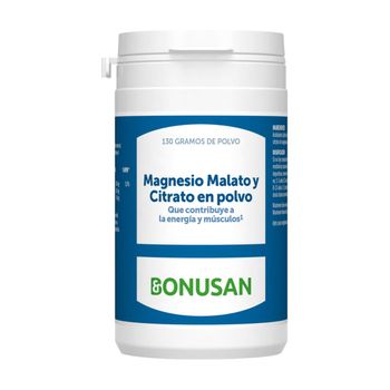 Bonusan Magnesio Malato Y Citrato En Polvo 130g