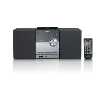 Lenco Mc-150 Sistema Estéreo Portátil Analógico Y Digital 22 W Dab, Dab+, Fm, Pll Negro, Plata Reproducción Mp3
