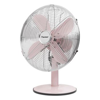 Ventilador De Mesa Rosa, Conexión Usb Y Botón On/off, 14cm De Diámetro, Peso Ligero con Ofertas en Carrefour