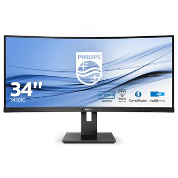 Philips - B Line 345b1c/00 Pantalla Para Pc 86,4 Cm (34") 3440 X 1440 Pixeles Quad Hd Lcd Negro