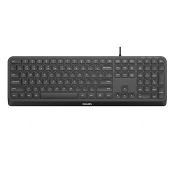 Teclado Philips Spk6207b Usb Negro