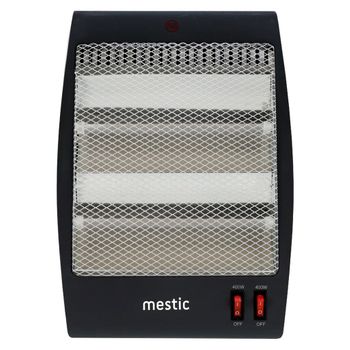 Primematik - Estufa De Cuarzo Plana De 3 Barras De 400/800/1200w Pórtatil,  Oscilante Y Antivuelco Kl10100 con Ofertas en Carrefour