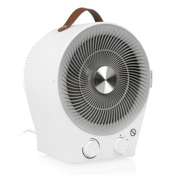 Adler Ad 7728 Calefactor Ventilador Eléctrico Portátil, Aire Caliente /  Frío, 2 Niveles De Potencia, Termostato, Sistema De Seguridad Contra  Sobrecalentamiento, Blanco, 1000 W / 2000 W