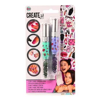 Pintaúñas Create It 3 En 1 Morado Rosa (2 Pcs)