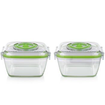 Set De Recipientes Para Alimentos 2 Piezas S Transparente Princess