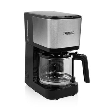 Cafetera con molinillo de café, 1050 W, 1,5 L, Roma, Negro - Princess