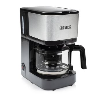 Cafetera De Filtro Compact 8 600 W 0,75 L Negra Y Plateada Princess