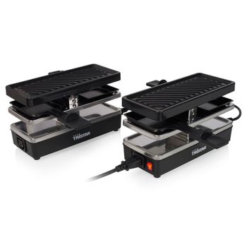 Plancha Raclette 4 Personas Ra-2742 Negra 800w 23,8x10,4 Cm Tristar