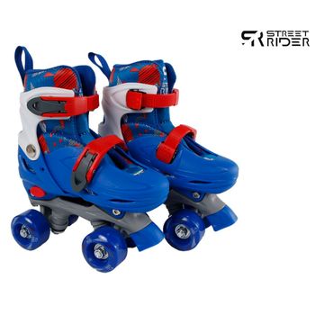 Set de Patines en Linea Street Riders Talla Ch Negro y Azul