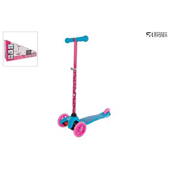 Street Rider Patinete De 3 Ruedas Con Manillar Ajustable Abec 7 Rosa Street Rider