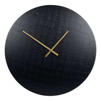 Reloj De Pared Zurich Metal Negro 55 Cm Gifts Amsterdam