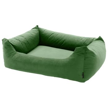 Cama Para Perros Velvet Verde 80x67x22 Cm Madison