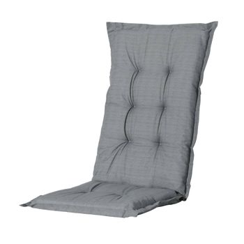 Cojín De Silla Con Respaldo Alto Basic Gris 123x50 Cm Madison