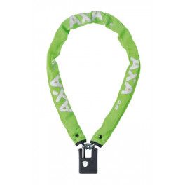 Axa Candado Cadena Clinch+largo 85 Cm Grosor 6 Mm Acero Reforzado Funda Goma Llave Seguridad 8 Verde