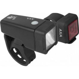 Axa Set De Luces Niteline T1 Led A Pila Negro