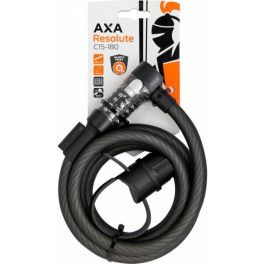 Axa Candado Cable Resolute C15 Combinacion 180 Cm X 15 Mm Negro