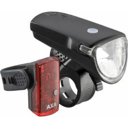 Axa Set Luces Greenline Led 40 Lux Usb Negro/rojo