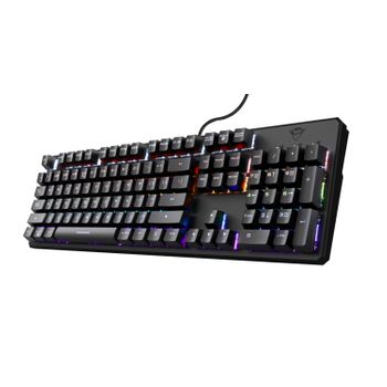 Trust Gxt 865 Asta Teclado Usb Azerty Francés Negro