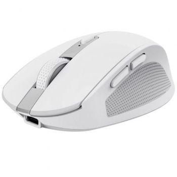 Ratón Inalámbrico Por Bluetooth Trust Ozaa Compact Wireless/ Batería Recargable/ Hasta 3200 Dpi/ Blanco