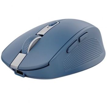 Ratón Inalámbrico Por Bluetooth Trust Ozaa Compact Wireless/ Batería Recargable/ Hasta 3200 Dpi/ Azul