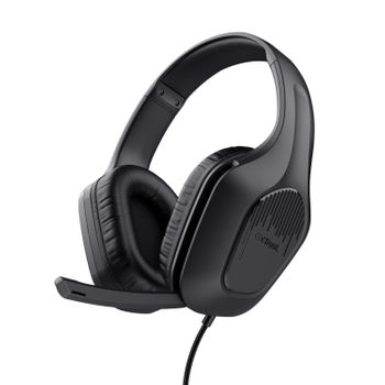 Trust Gxt 415 Zirox Auriculares Alámbrico Diadema Juego Negro