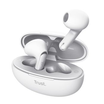 Trust Yavi Auriculares True Wireless Stereo (tws) Dentro De Oído Llamadas/música Usb Tipo C Bluetooth Blanco