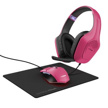 Trust Gxt 790 Auriculares Alámbrico Diadema Juego Negro, Rosa