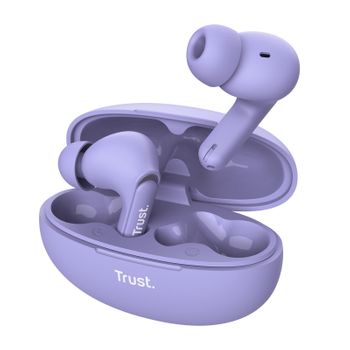 Trust Yavi Auriculares True Wireless Stereo (tws) Dentro De Oído Llamadas/música Usb Tipo C Bluetooth Púrpura