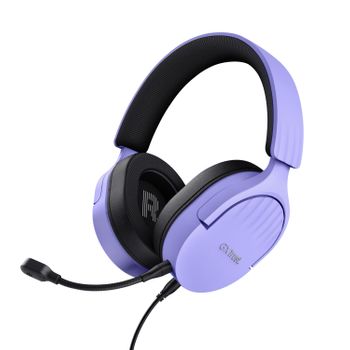 Trust Gxt 489p Fayzo Auriculares Alámbrico Diadema Juego Negro, Púrpura