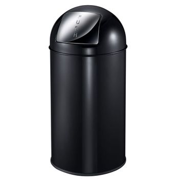 Cubo De Basura Con Tapa A Presión 40 L Negro Eko