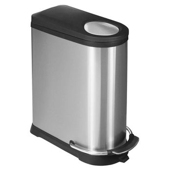 Cubo De Pedal Viva 40 L Plateado Mate Eko