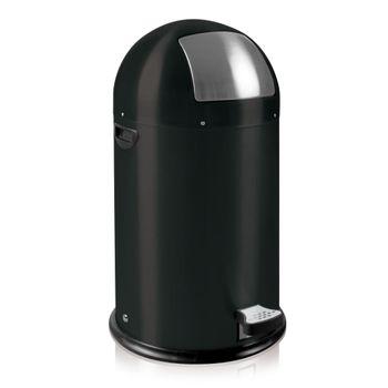 Cubo De Basura De Pedal Kickcan 33 L Negro Mate Eko