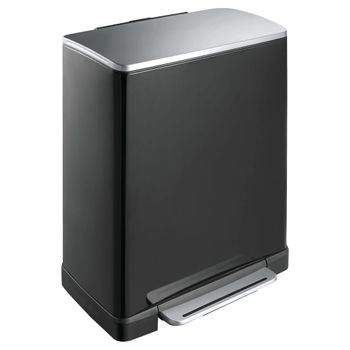 Cubo De Pedal E-cube 50 L Negro Mate Eko