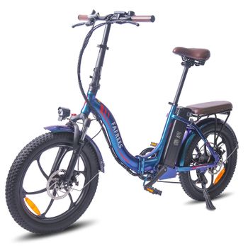 Bicicleta Eléctrica Fafrees F20 Pro Folding Plegable 36v 18ah Batería Velocidad Máxima 25km/h Azul