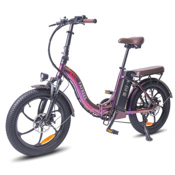 Bicicleta Eléctrica Fafrees F20 Pro Folding Plegable 36v 18ah Bateria Velocidad Maxima 25km/h Morado