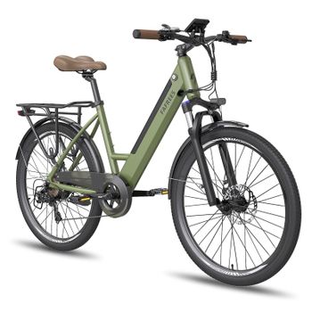 Bicicleta Eléctrica Fafrees F26 Pro 36v 250w 10ah Batería Velocidad Máxima 25km/h Verde Oscuro