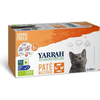 Multipack Paté De Salmón, Pollo, Pavo, Ternera 8uds X 100 G Yarrah