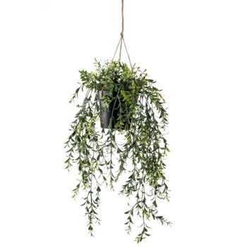 Planta Artificial De Peva Pe Acero Cemento Homcom Ø17x95 Cm-verde con  Ofertas en Carrefour