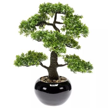 Emerald Mini Bonsai Artificial Ficus Verde 47 Cm 420006