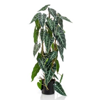 vidaXL árbol de bambú artificial con 864 hojas verde 180 cm