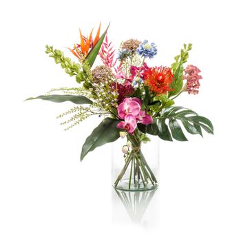 Ramo De Flores Artificiales Exotic Mix Emerald