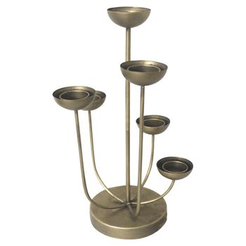 Soportes De Vela Mira Dorado 45,5 Cm Lesli Living