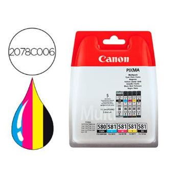 Ink Jet Canon Pgi-580/cli-581 Pixma Para Ts6150 / Ts8150 / Tr7550 / Tr8550 M