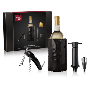 Set De Vino Premium De Vacu Vin, 4 Piezas, Estuche