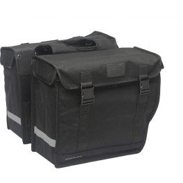 New Looxs Alforjas Canvas Hybride 46.5l Impermeables Lienzo Negro Con Reflectantes (39x33x18 Cm)