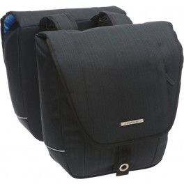 New Looxs Alforjas Avero Racktime 25l Impermeables Poliester Negro Con Reflectantes (32x33x13 Cm)